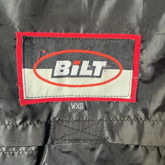 BILT BLM 2 WOMEN'S BLACK POLYESTER BIKER JACKET BANDED COLLAR ZIP-UP SIZE XS - Picture 7 of 10